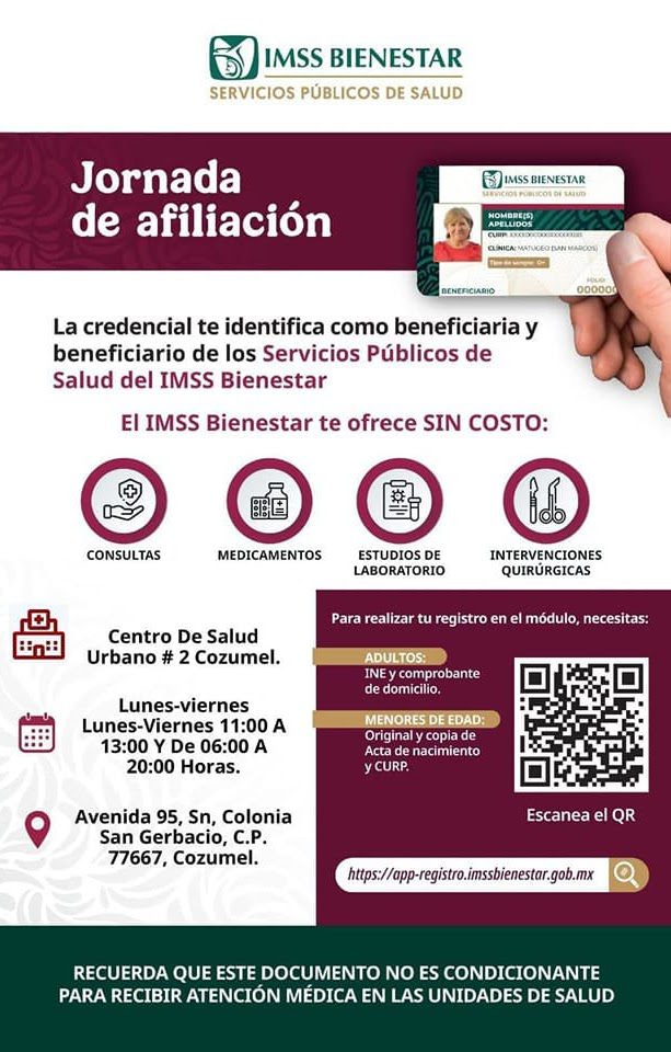 TRAMITA TU CREDENCIAL IMSS BIENESTAR