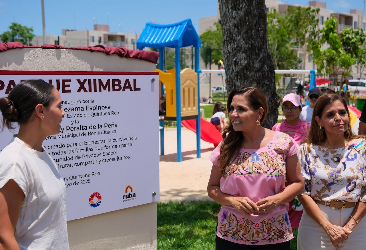 NUEVO PARQUE XIIMBAL,EN CANCÚN,EJEMPLO DE LO QUE EN CONJUNTO SE HACE POR EL BIEMESTAR DE LA GENTE: MARA LEZAMA