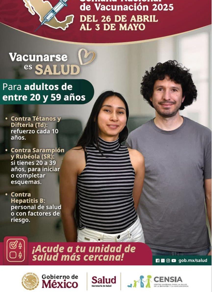 te invitamos a la campaña nacional de vacunacion 2025