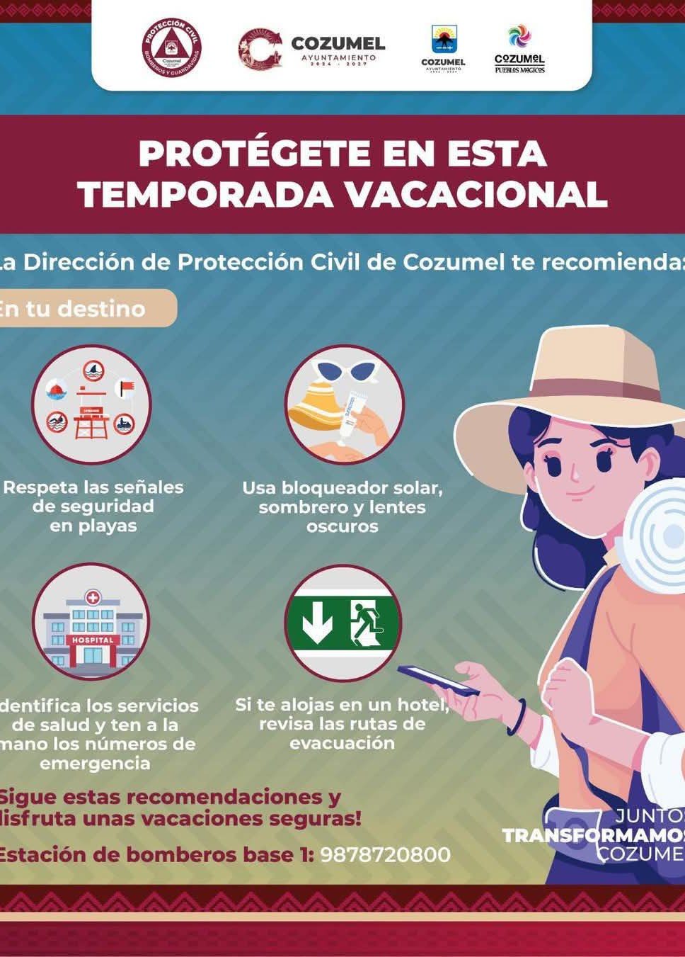 protegete en esta temporada vacacional