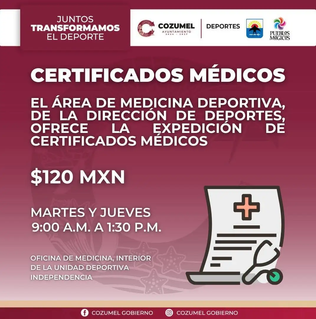 ¿Necesitas un certificado medico?