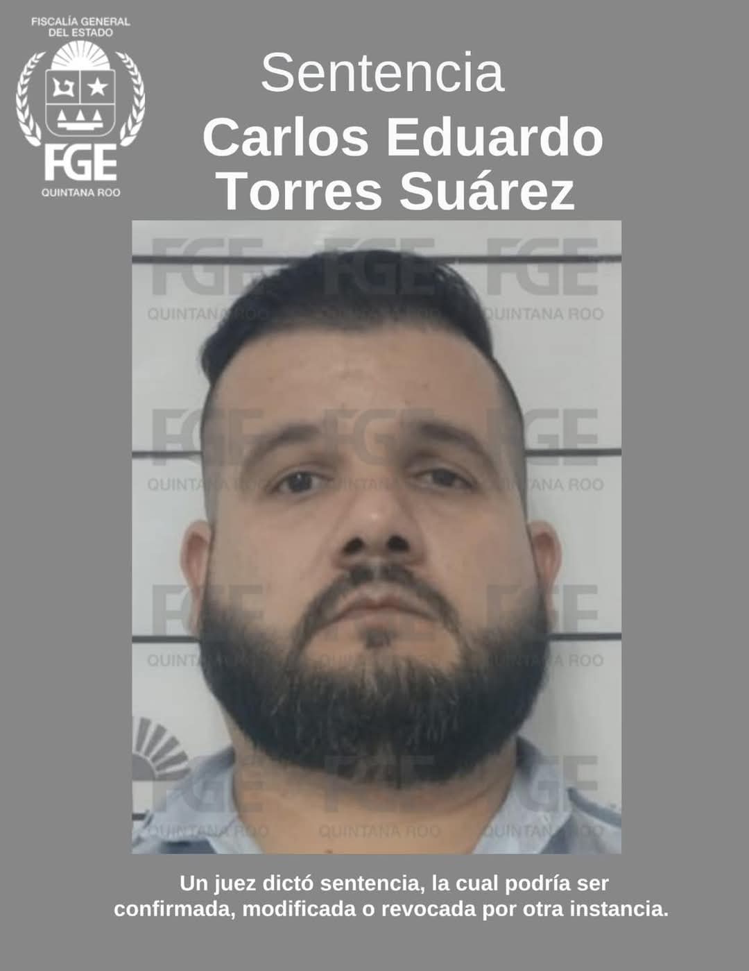 Sentencian de 31 años a homicida de un empresario restaurantero en Cancún