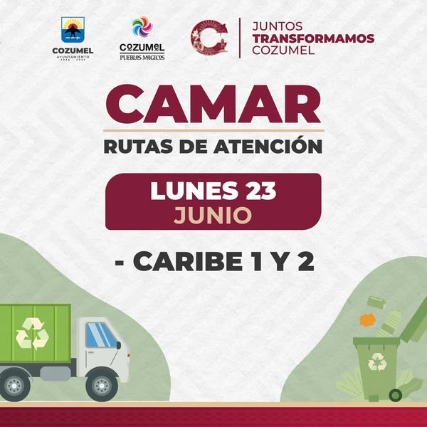 ¡Atención vecinos! de Cozumel pendientes de la semana de descacharrización