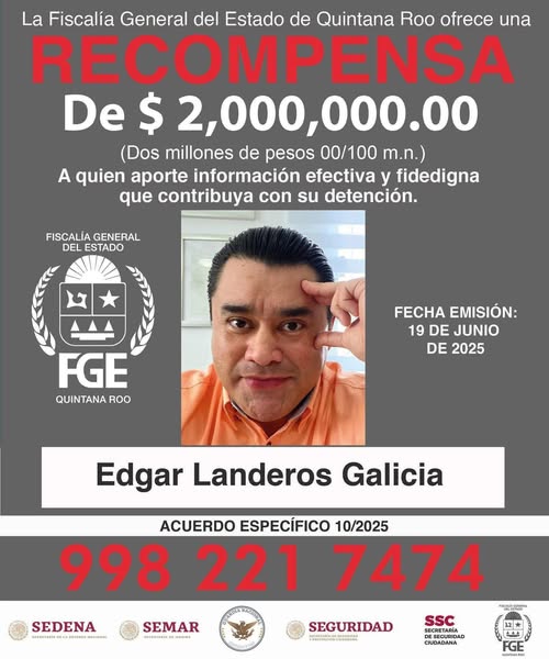 2 MILLONES DE PESOS PARA CAPTURAR A PSICÓLOGO PRÓFUGO ACUSADO DE ABUS0 EN CANCÚN