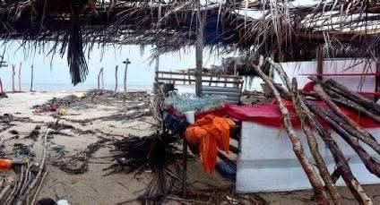 Se reportan restaurantes afectados en Guerrero tras paso del huracán “Erick”