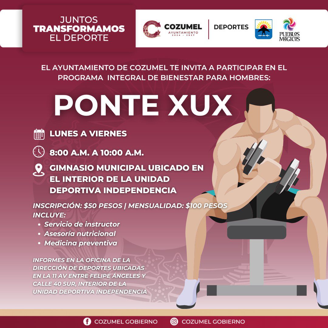 ¡Hombres de Cozumel, llegó la hora de ponerse xux!