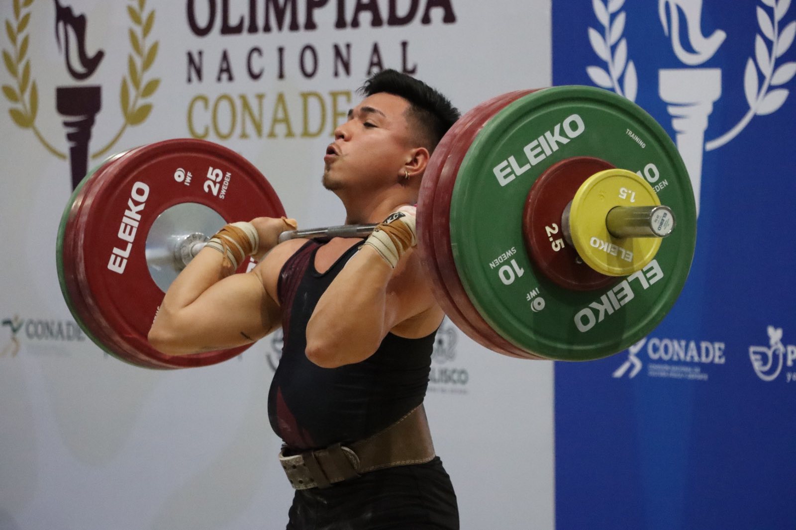 ¡Jornada dorada para Quintana Roo en el arranque del bloque varonil de Halterofilia en la Olimpiada Nacional CONADE 2025!