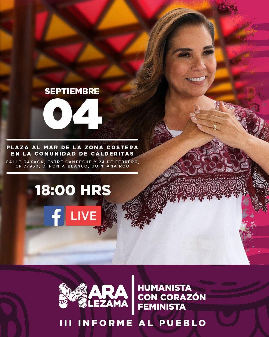 INVITADOS AL 3er INFORME DE GOBIERNO: MARA LEZAMA
