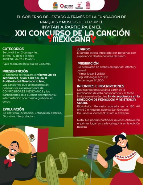 Convoca FPMC a niñas, niños y jóvenes a participar en el XXI Concurso de la Canción Mexicana