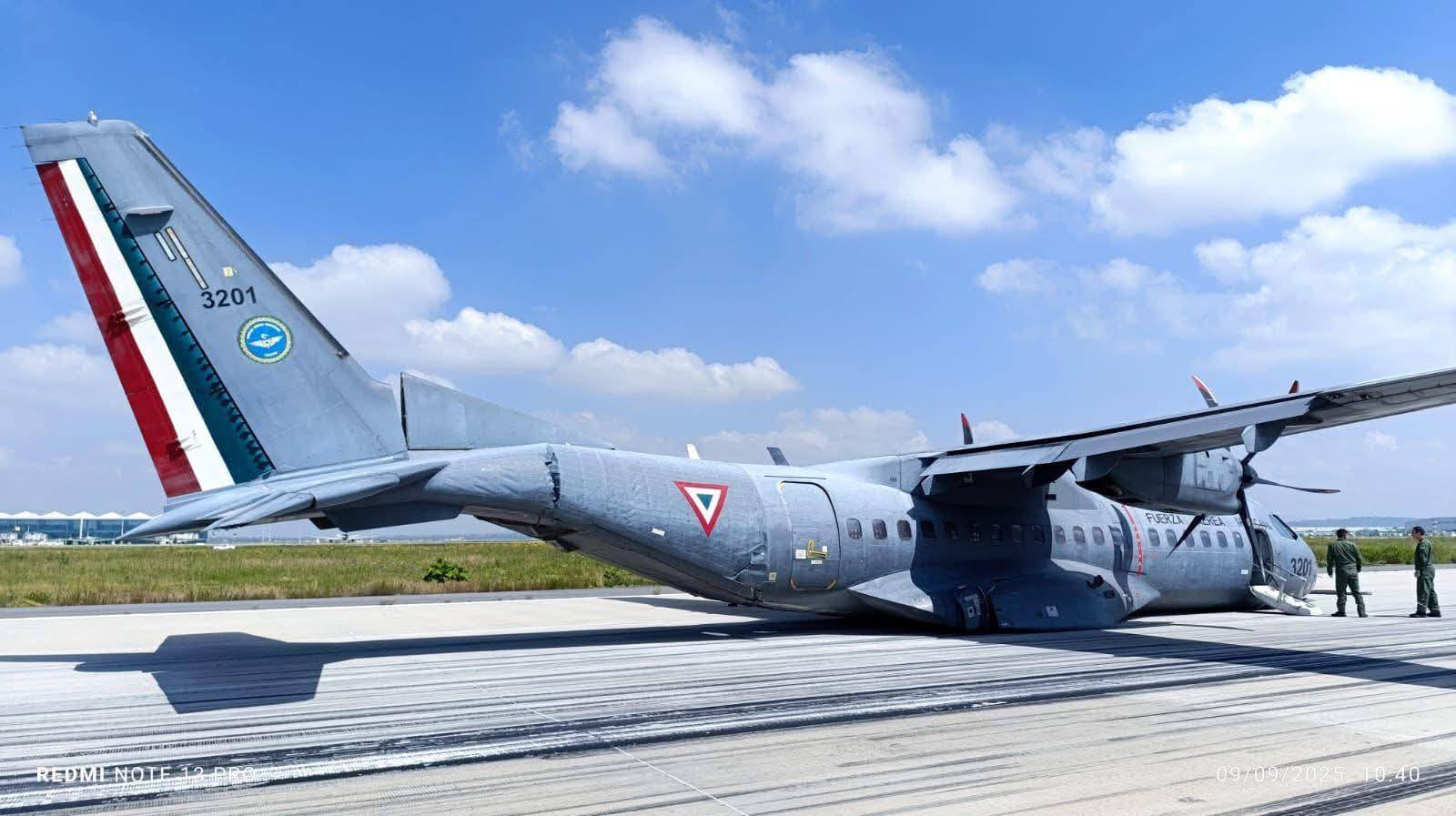 SE ACCIDENTA UN C-295 EN EL AIFA