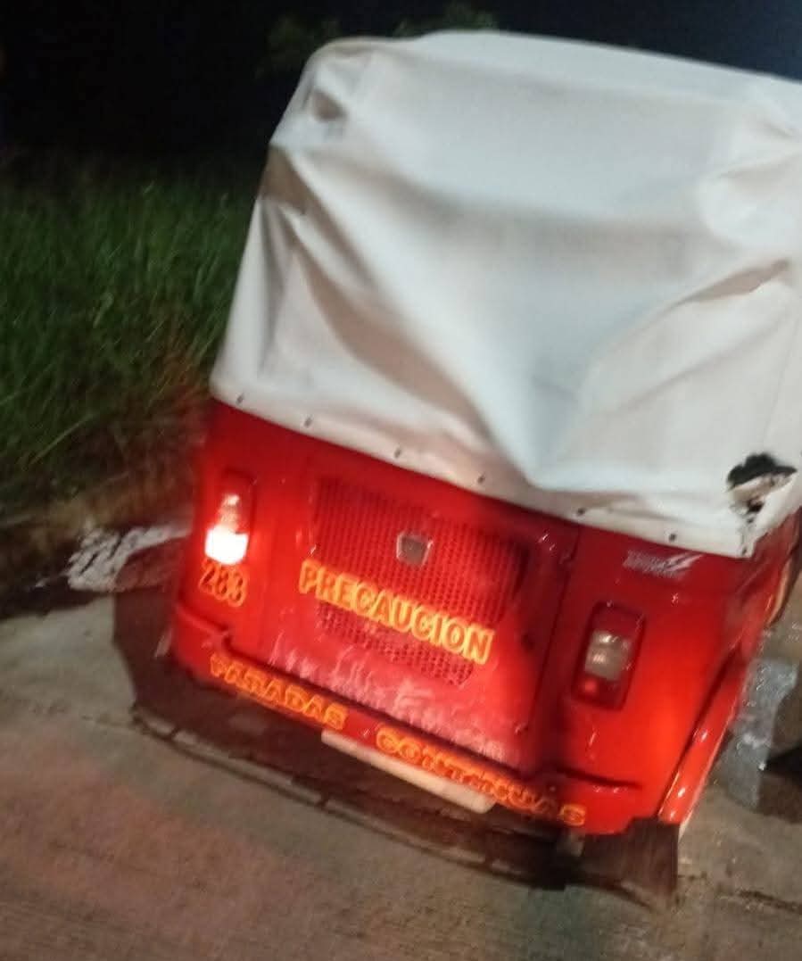 Mototaxista pierde la vida tras aparatoso accidente en Prado Norte.