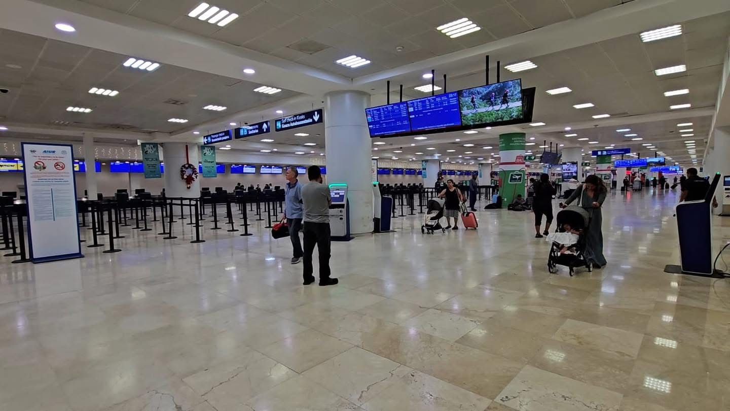 También Cancún registra una baja en el turismo.