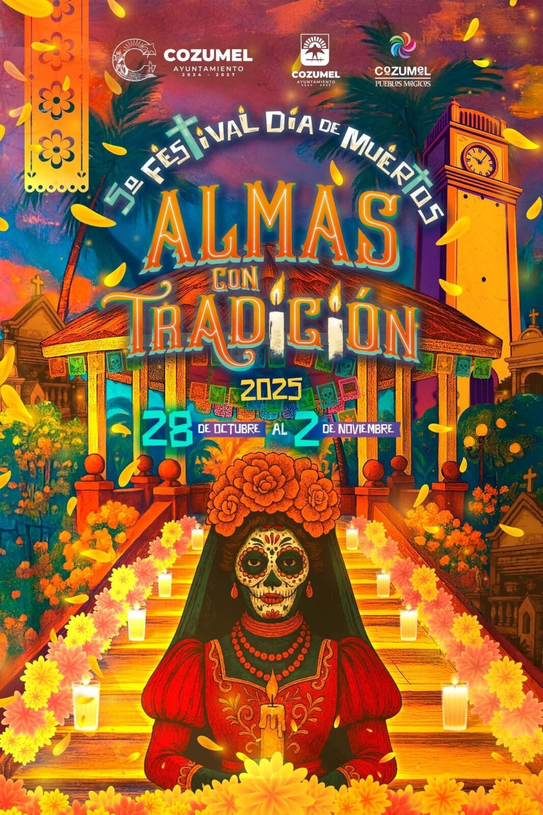 Invitados todos a Cozumel al🎉✨ 5º Festival Día de Muertos: Almas con Tradición 💐🍂