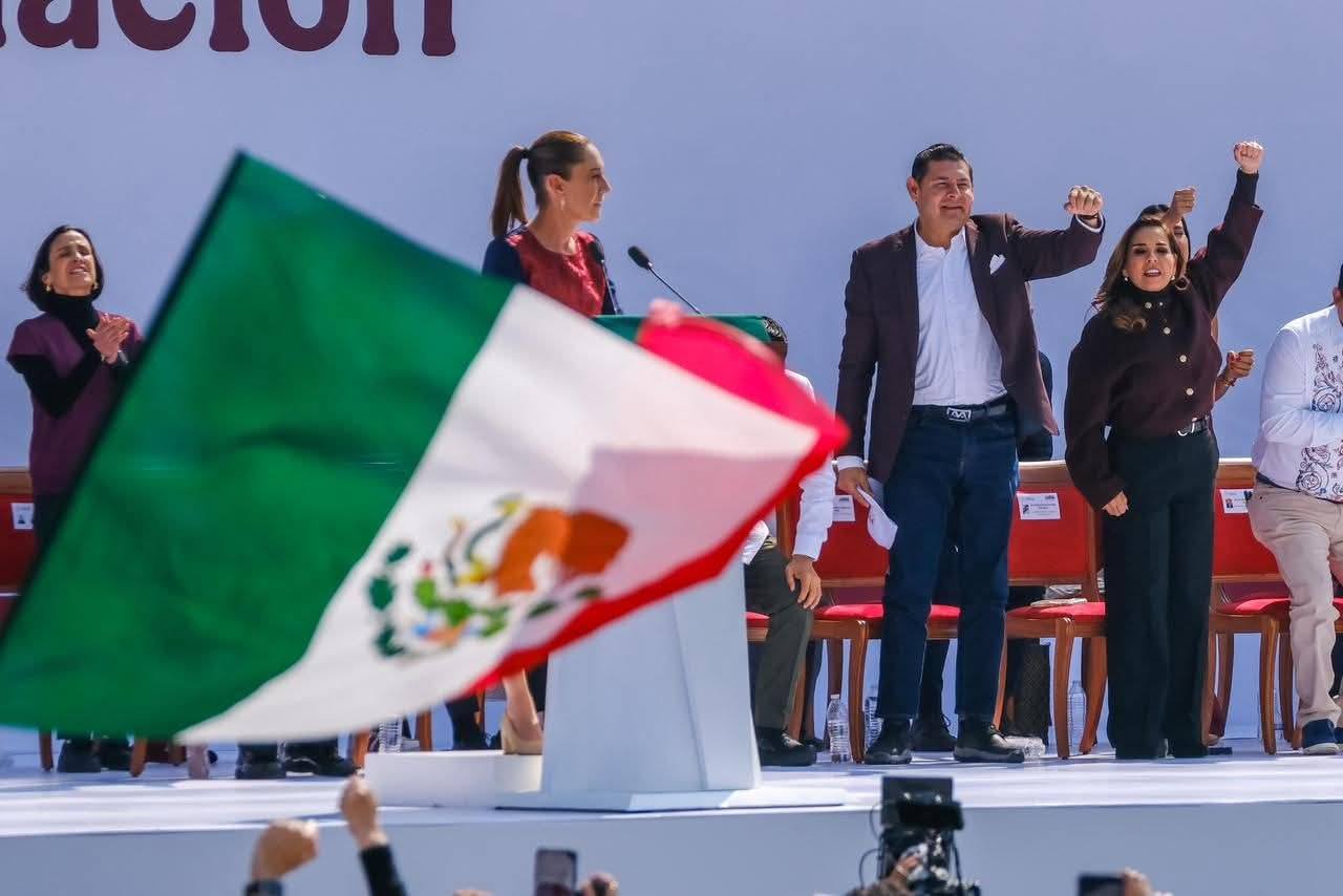 Respaldo absoluto de Mara Lezama y más de 600 mil personas a la 4T, que celebra 7 años con Andrés Manuel López Obrador y consolida Claudia Sheinbaum.