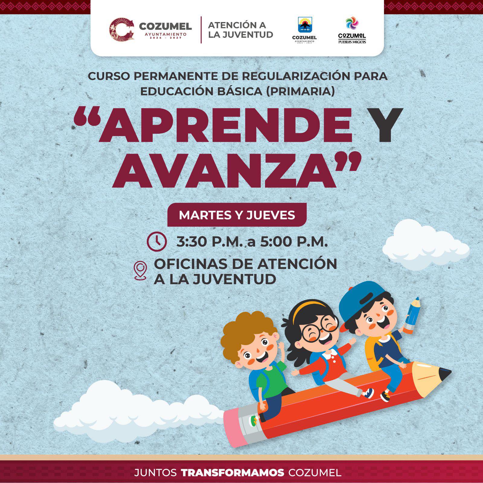 Atención todos a regularizarse en el programa ¡Aprende y Avanza!