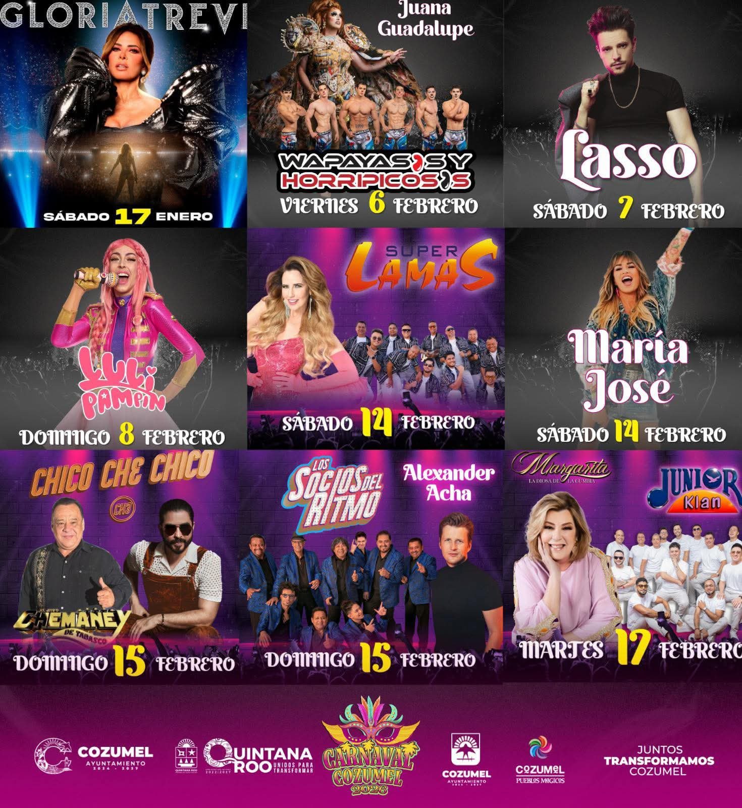 🎉✨ El Carnaval Cozumel 2026 viene con todo ✨🎉