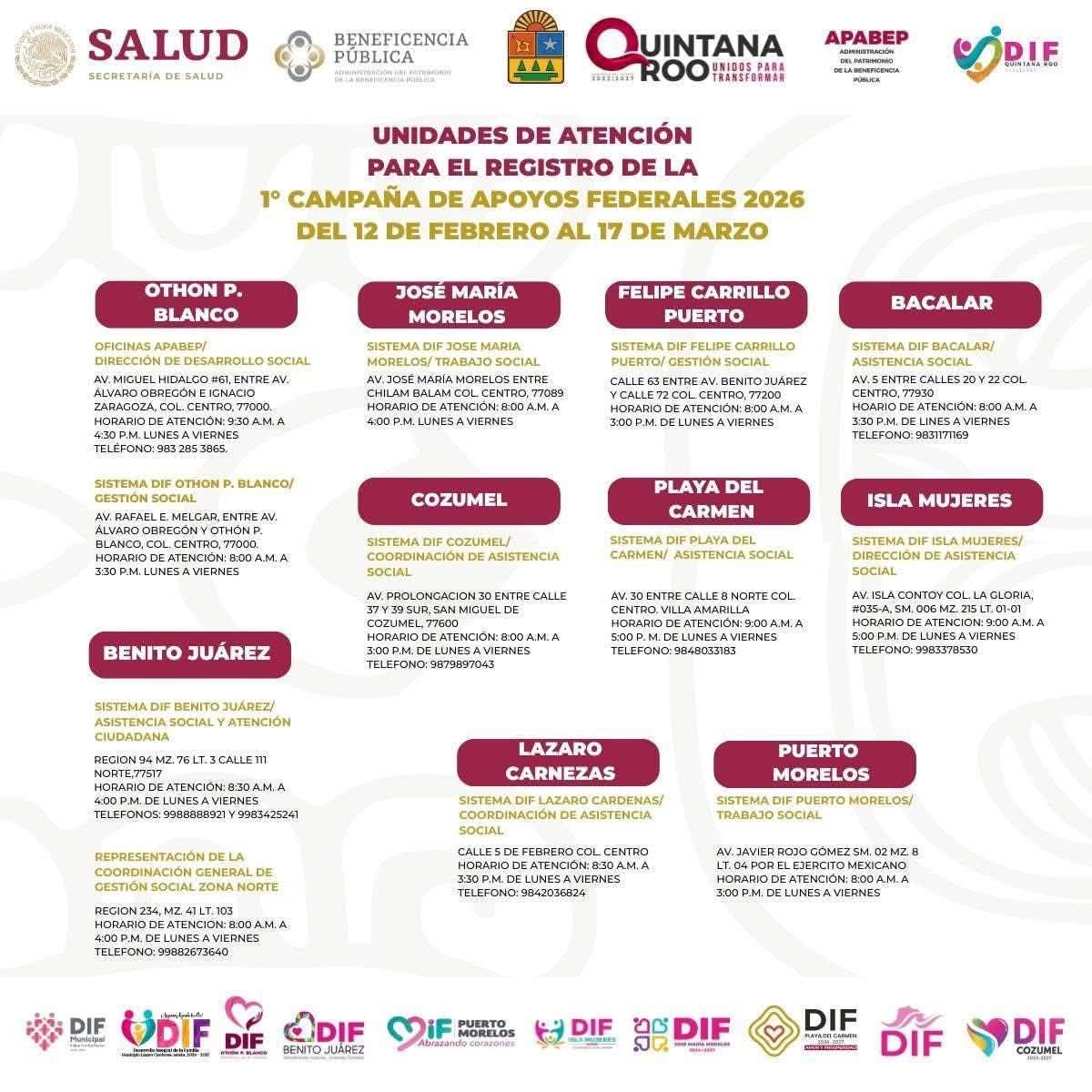 ¿Requieres un apoyo para mejorar tu calidad de vida? 🤲🏽 Regístrate en la 1ª Campaña de Apoyos Federales 2026.