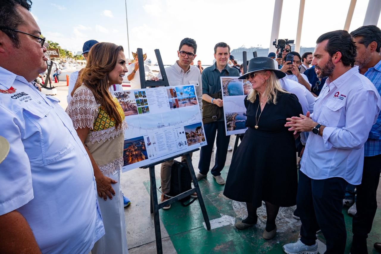 Presenta Mara Lezama proyecto para transformar el Malecón de Cozumel con inversión turística