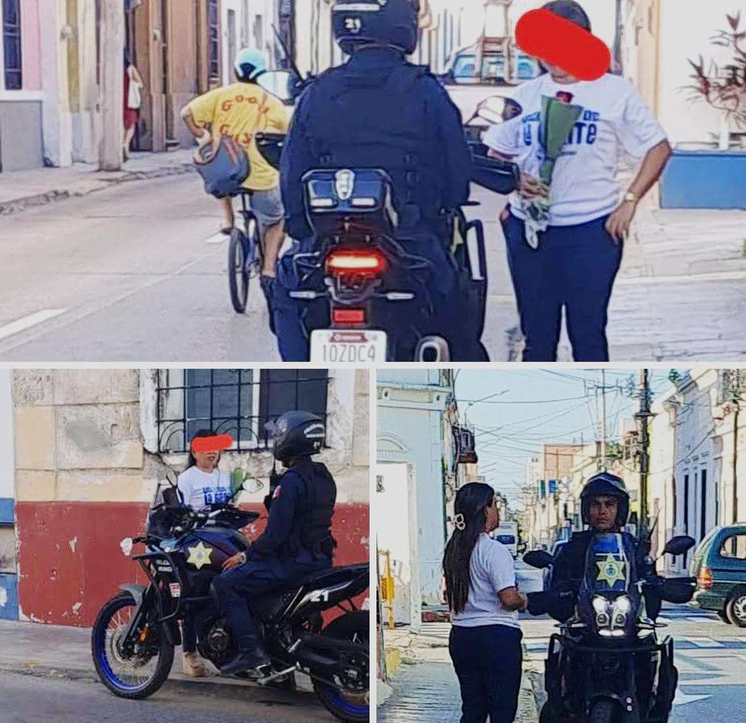 Agente de la Policía Municipal de Mérida captado en presunta conducta inapropiada durante horario laboral
