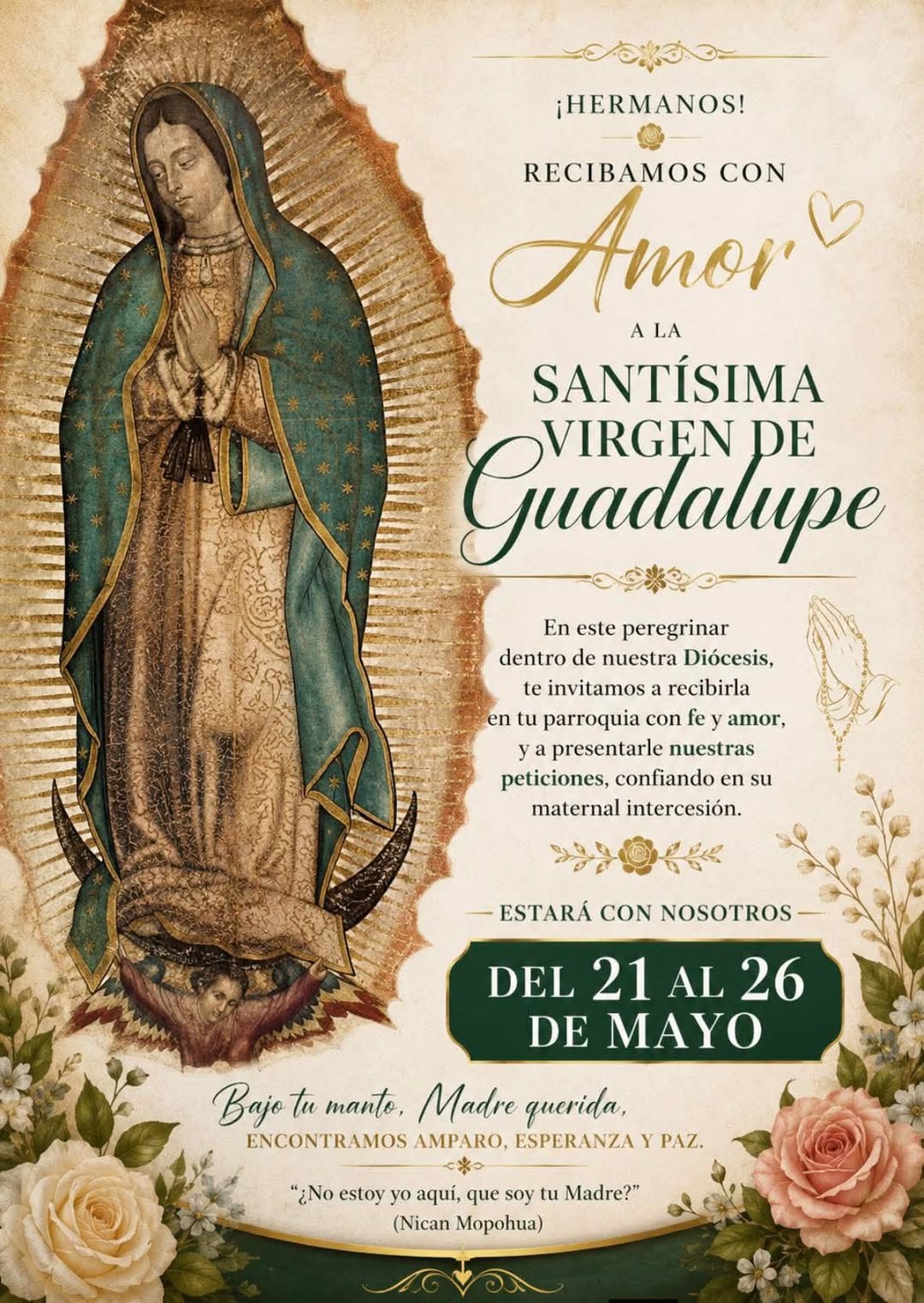 🌹🙏 ¡La Virgen de Guadalupe llega a Cozumel! 🙏🌹